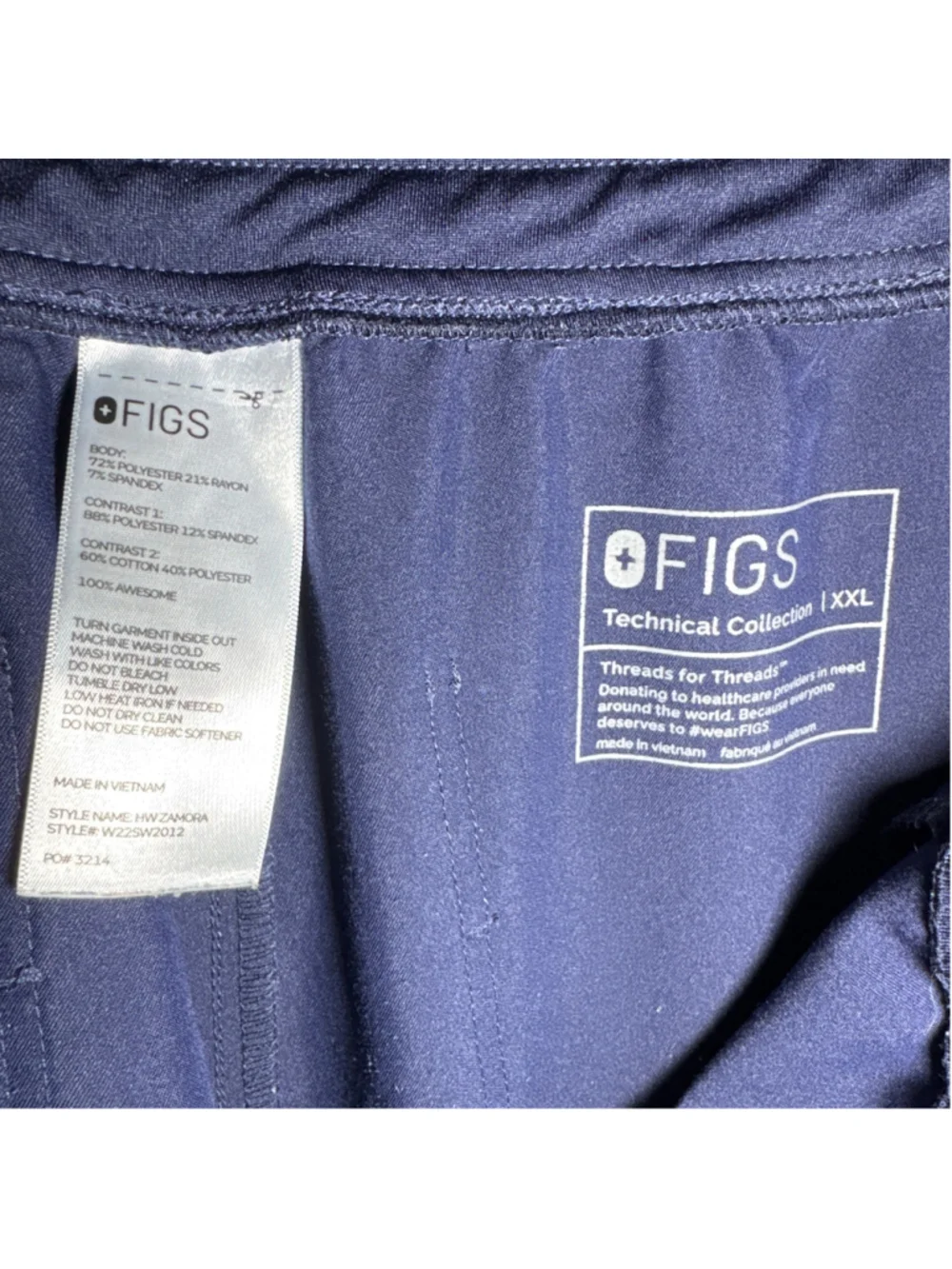 FIGS Jogger Scrub Pant jogger XXL Blue 27” inseam